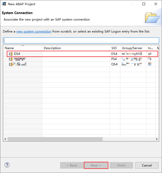 12.Hana Studio选择要连接的系统